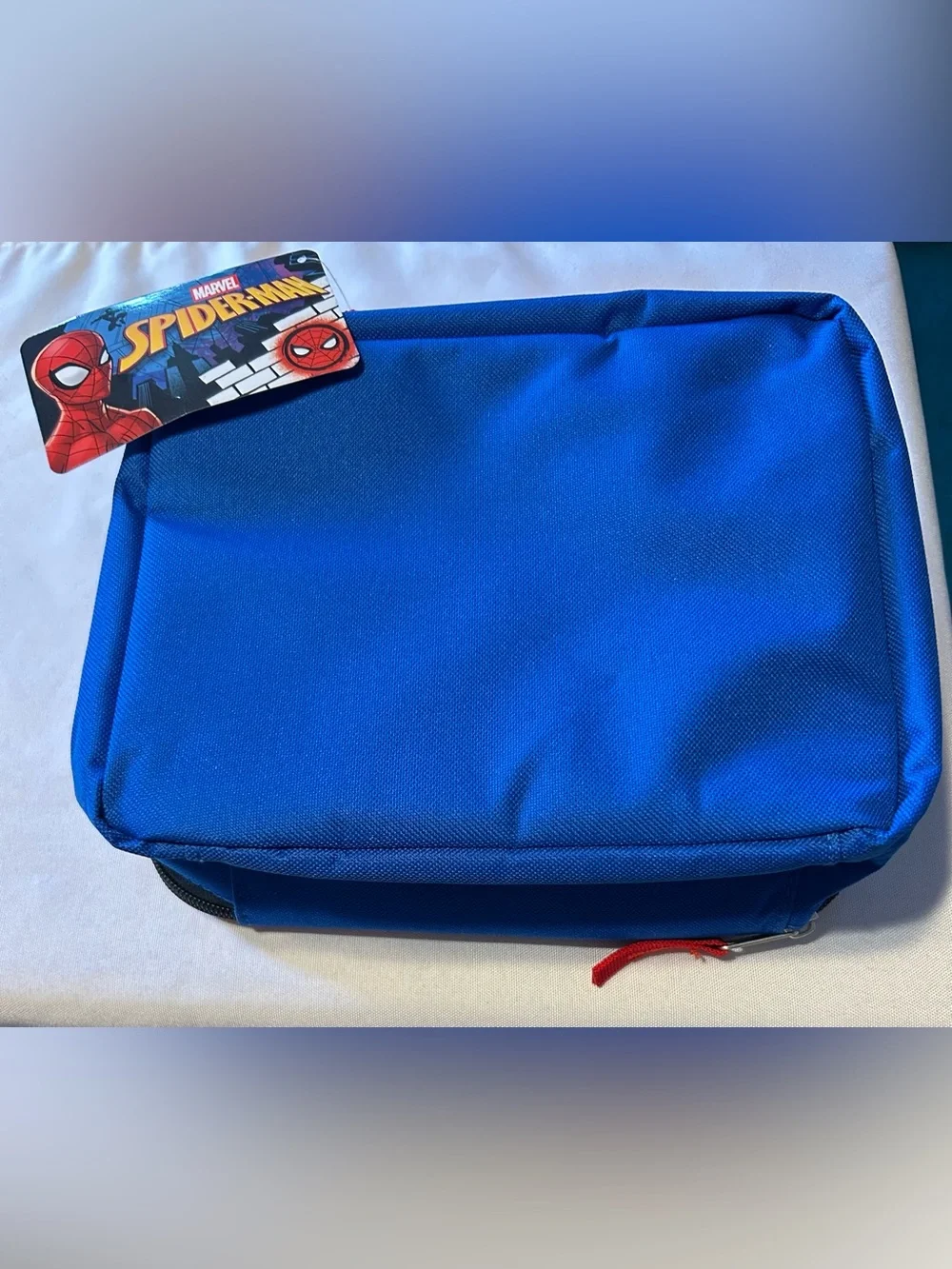Hasbro Marvel Spiderman Mask, Headphones, Lunch Tote & Playing Card’s Bundle